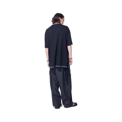 7Oz Two-Tone Denim 5Pocket Wide Pants