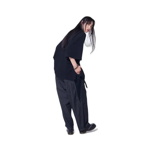 7Oz Two-Tone Denim 5Pocket Wide Pants