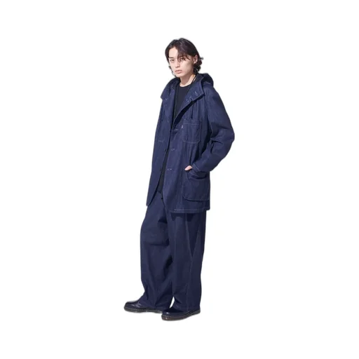 7Oz Two-Tone Denim Hooded Jacket