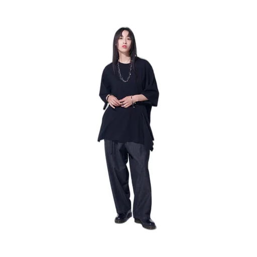 7Oz Two-Tone Denim 5Pocket Wide Pants