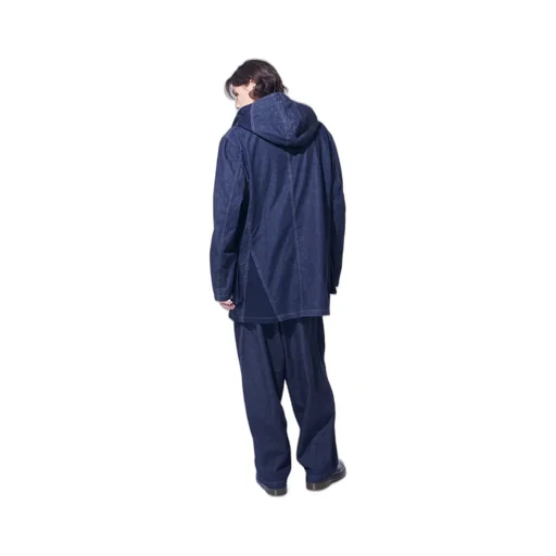 7Oz Two-Tone Denim Hooded Jacket