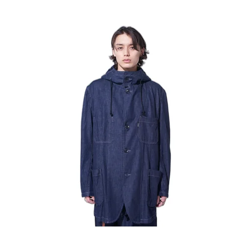 7Oz Two-Tone Denim Hooded Jacket