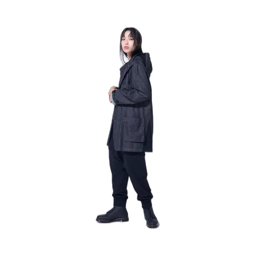 French Terry Ribbed Hem Sarouel Pants