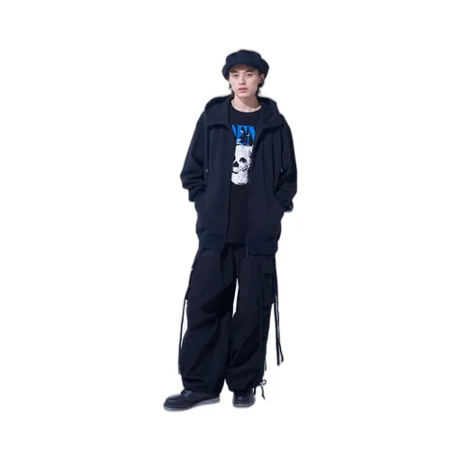 S'yte X Koichi Iyoda Artwork Printed Zip-Up Hoodie -Gemini-