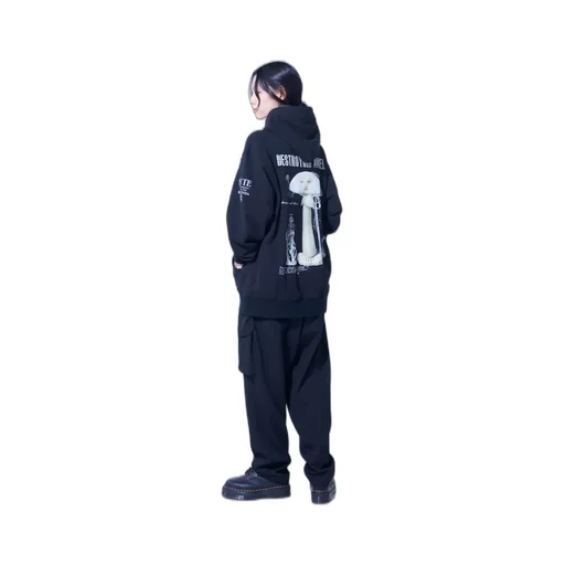 S'yte X Koichi Iyoda Artwork Printed Hoodie -Destroying Angel-