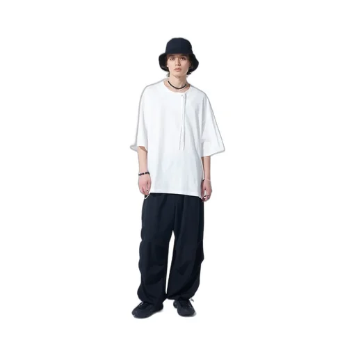 Washer Wool Gabardine Knee Tuck Military Pants