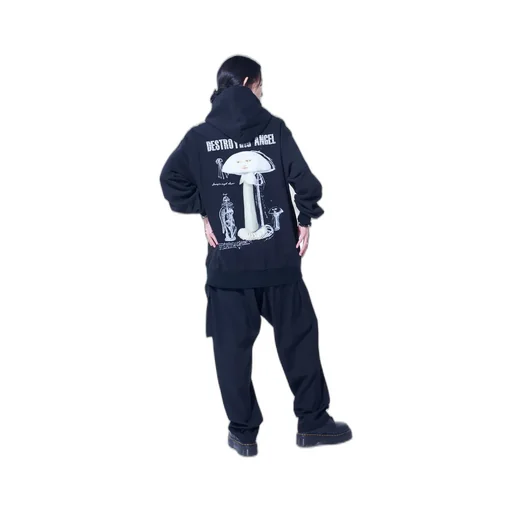 S'yte X Koichi Iyoda Artwork Printed Hoodie -Destroying Angel-