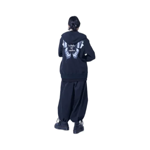 S'yte X Koichi Iyoda Artwork Printed Zip-Up Hoodie -Gemini-
