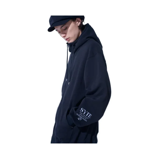 S'yte X Koichi Iyoda Artwork Printed Zip-Up Hoodie -Gemini-