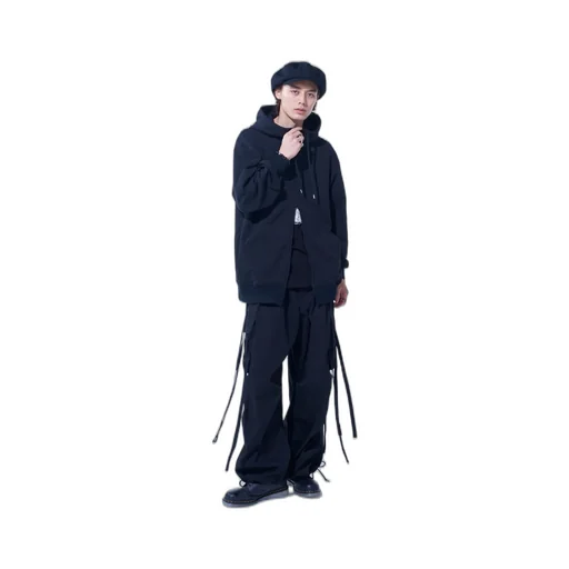 S'yte X Koichi Iyoda Artwork Printed Zip-Up Hoodie -Gemini-