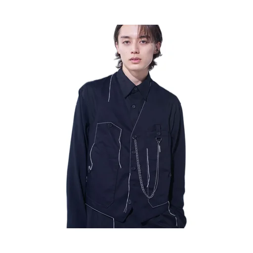 Cotton Twill Color Stitching Work Vest