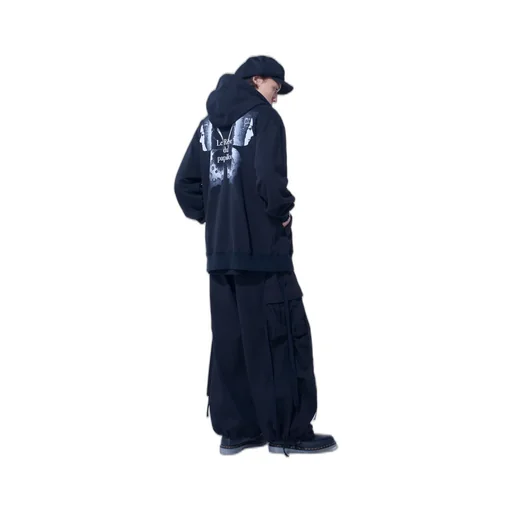 S'yte X Koichi Iyoda Artwork Printed Zip-Up Hoodie -Gemini-
