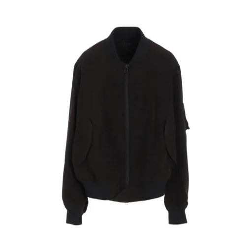 Crepe De Chine Bomber Jacket