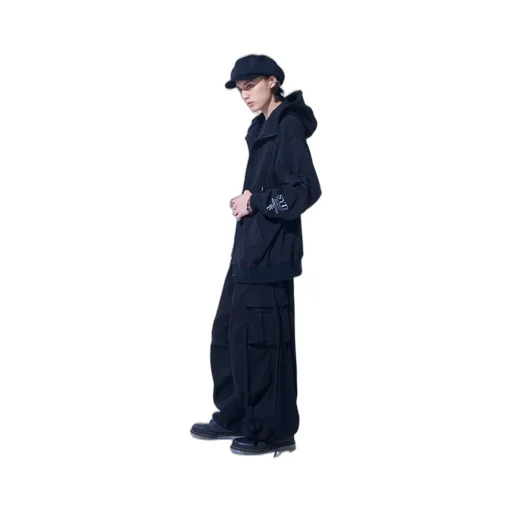 S'yte X Koichi Iyoda Artwork Printed Zip-Up Hoodie -Gemini-