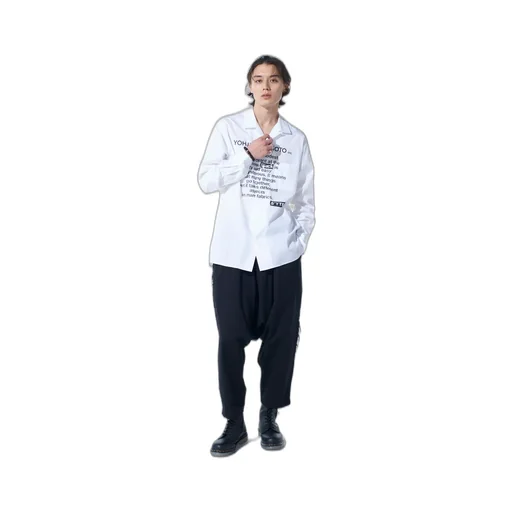 Cotton Broad「Black Is Modest」Message Printed Shirt