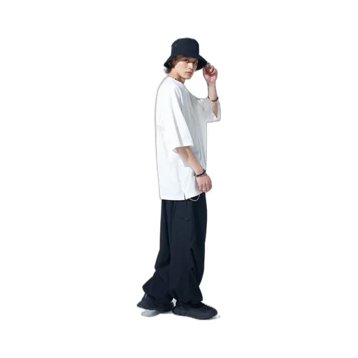 Washer Wool Gabardine Knee Tuck Military Pants