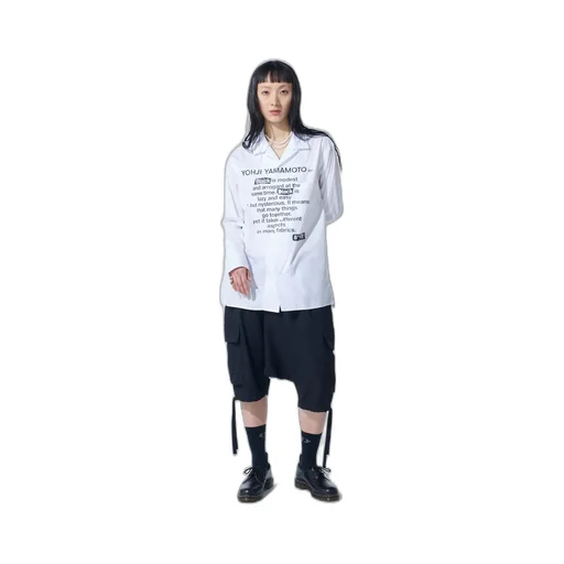 Cotton Broad「Black Is Modest」Message Printed Shirt