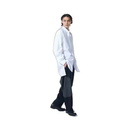 Washer Wool Gabardine Cut-Out Striped Pants