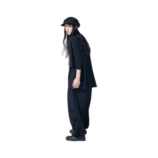 Washer Wool Gabardine Knee Tuck Military Pants