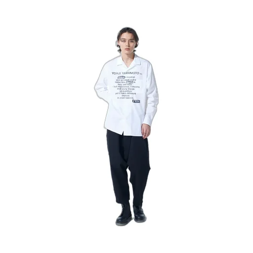 Cotton Broad「Black Is Modest」Message Printed Shirt