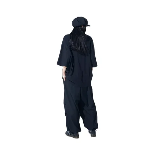 Washer Wool Gabardine Knee Tuck Military Pants