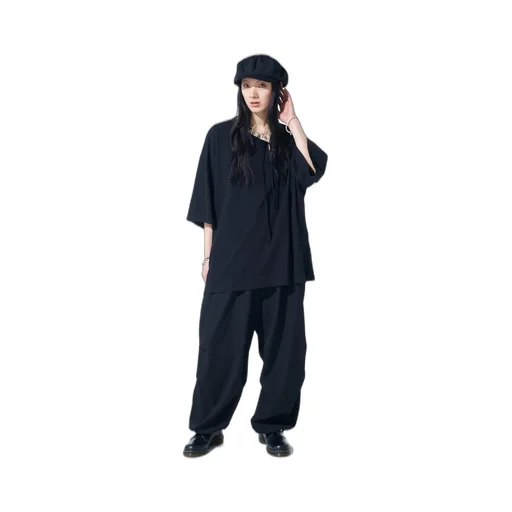 Washer Wool Gabardine Knee Tuck Military Pants