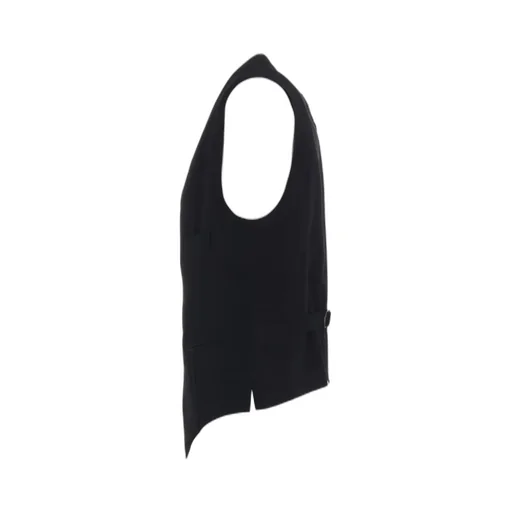 Washer Wool Gabardine Cut-Out Striped Vest