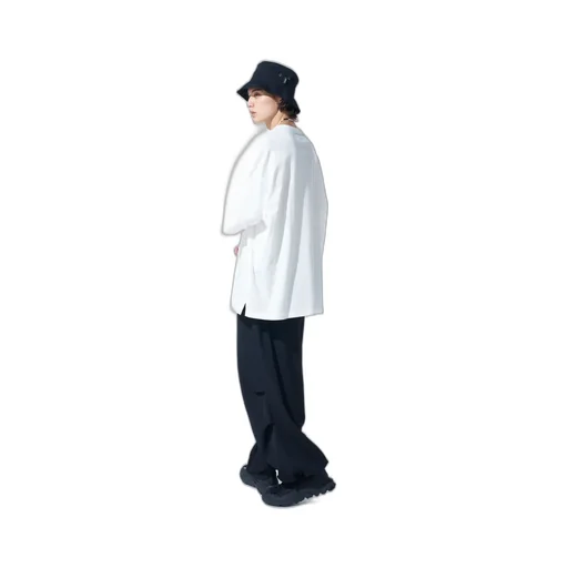 Washer Wool Gabardine Knee Tuck Military Pants