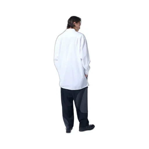 Washer Wool Gabardine Cut-Out Striped Pants