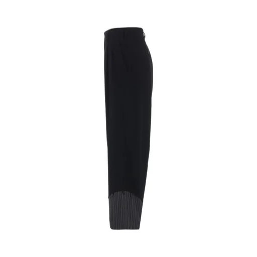 Washer Wool Gabardine Cut-Out Striped Pants