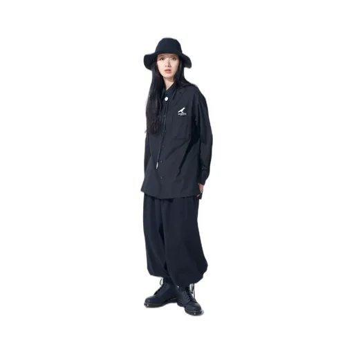 Cotton Drill Cut-Out Balloon Pants