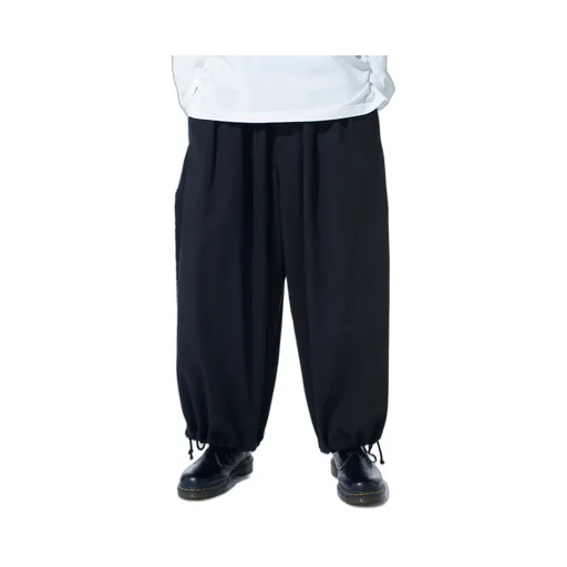 Cotton Drill Cut-Out Balloon Pants