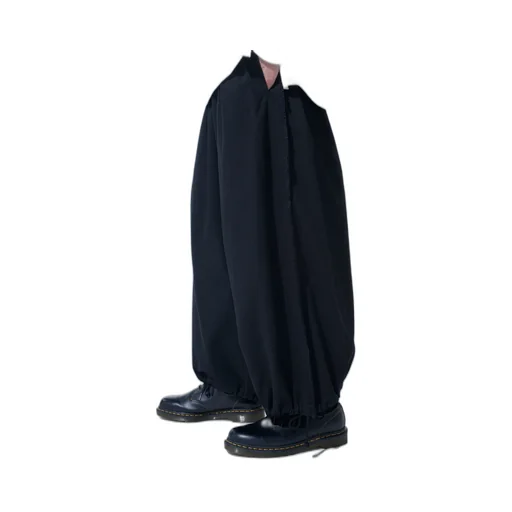 Cotton Drill Cut-Out Balloon Pants