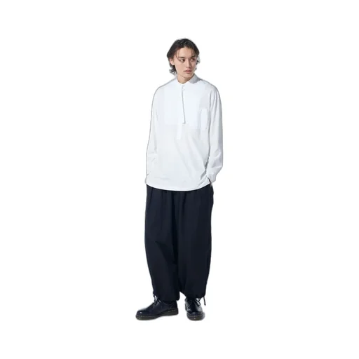 Cotton Drill Cut-Out Balloon Pants