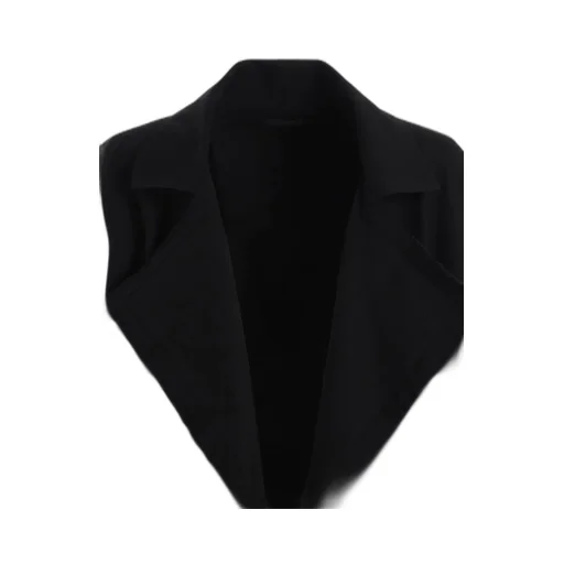 Cotton Drill Cut-Out Drape Coat