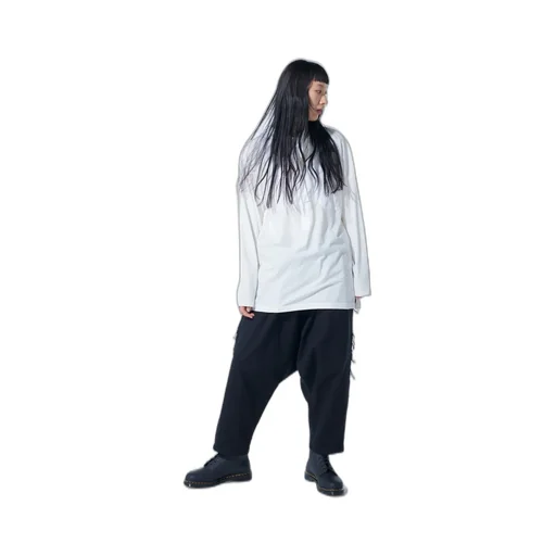 Cotton Drill Cut-Out Sarouel Pants
