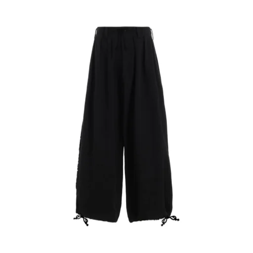 Cotton Drill Cut-Out Balloon Pants