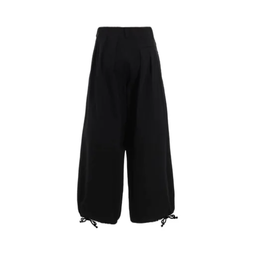 Cotton Drill Cut-Out Balloon Pants