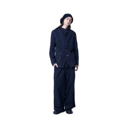 Cotton Twill Garment Dyed Suspender Pants