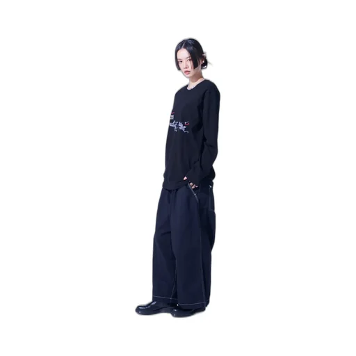 Cotton Twill Garment Dyed Suspender Pants