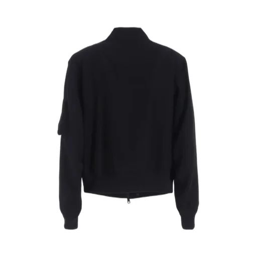 Pe/Gabardine Zipper-Taped Bomber Jacket