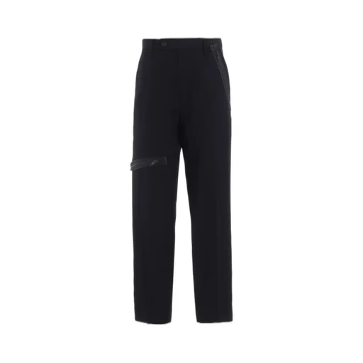 Pe/Gabardine Zipper-Taped Slim Pants