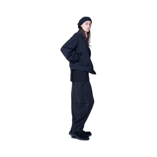 Pe/Gabardine Zipper-Taped Bomber Jacket