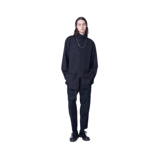 Pe/Gabardine Zipper-Taped Slim Pants