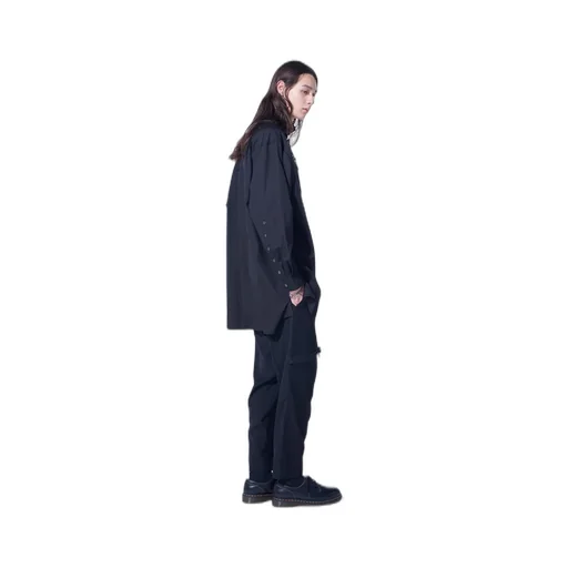 Pe/Gabardine Zipper-Taped Slim Pants