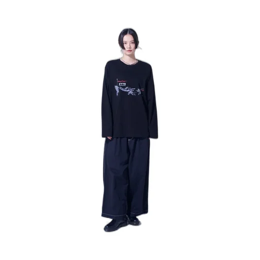 Graphic Long-Sleeved T-Shirt Three Demons