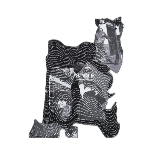 Yy Message Collage Graphic Pullover