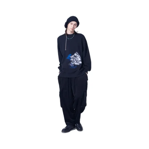 Ukiyo-E Graphic Pullover Women