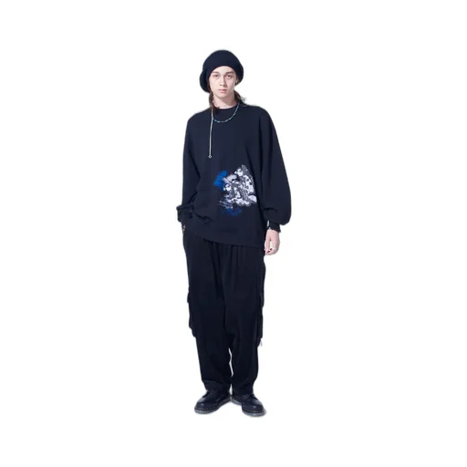 Ukiyo-E Graphic Pullover Women