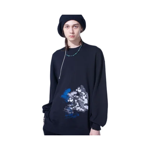 Ukiyo-E Graphic Pullover Women